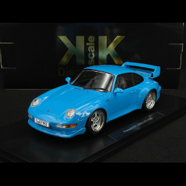 Porsche 911 GT2 Type 993 1996 Riviera Blue Speedline Rims 1/18 KK Scale KKDC181423S