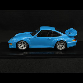 Porsche 911 GT2 Type 993 1996 Riviera Blue Speedline Rims 1/18 KK Scale KKDC181423S