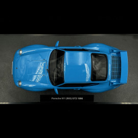 Porsche 911 GT2 Type 993 1996 Riviera Blue Speedline Rims 1/18 KK Scale KKDC181423S