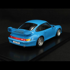 Porsche 911 GT2 Type 993 1996 Riviera Blue Speedline Rims 1/18 KK Scale KKDC181423S