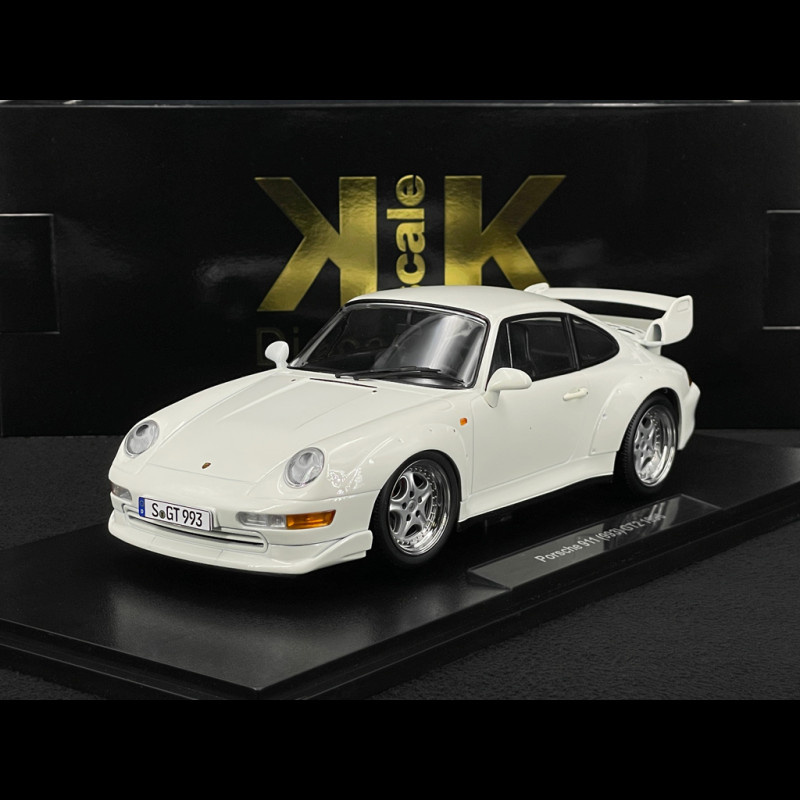 Porsche 911 GT2 Type 993 1996 White Grand Prix Speedline Rims 1/18 KK Scale KKDC181424S