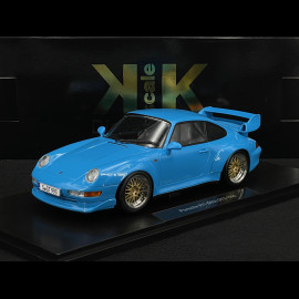 Porsche 911 GT2 Type 993 1996 Riviera Blue BBS Rims 1/18 KK Scale KKDC181423B