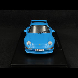 Porsche 911 GT2 Type 993 1996 Riviera Blue BBS Rims 1/18 KK Scale KKDC181423B