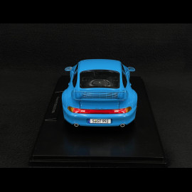 Porsche 911 GT2 Type 993 1996 Riviera Blue BBS Rims 1/18 KK Scale KKDC181423B