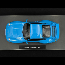Porsche 911 GT2 Typ 993 1996 Riviera Blau BBS Felgen 1/18 KK Scale KKDC181423B