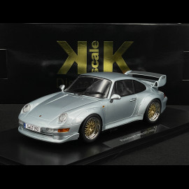 Porsche 911 GT2 Type 993 1996 Polar Silver BBS Rims 1/18 KK Scale KKDC181421B