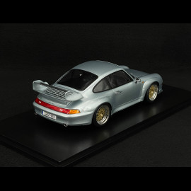 Porsche 911 GT2 Typ 993 1996 Polar Silber BBS Felgen 1/18 KK Scale KKDC181421B