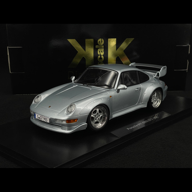 Porsche 911 GT2 Type 993 1996 Polar Silber Speedline Felgen 1/18 KK Scale KKDC181421S
