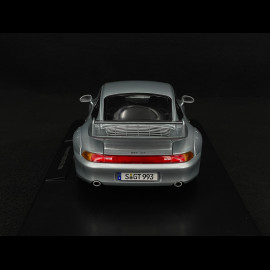 Porsche 911 GT2 Type 993 1996 Polar Silver Speedline Rims 1/18 KK Scale KKDC181421S