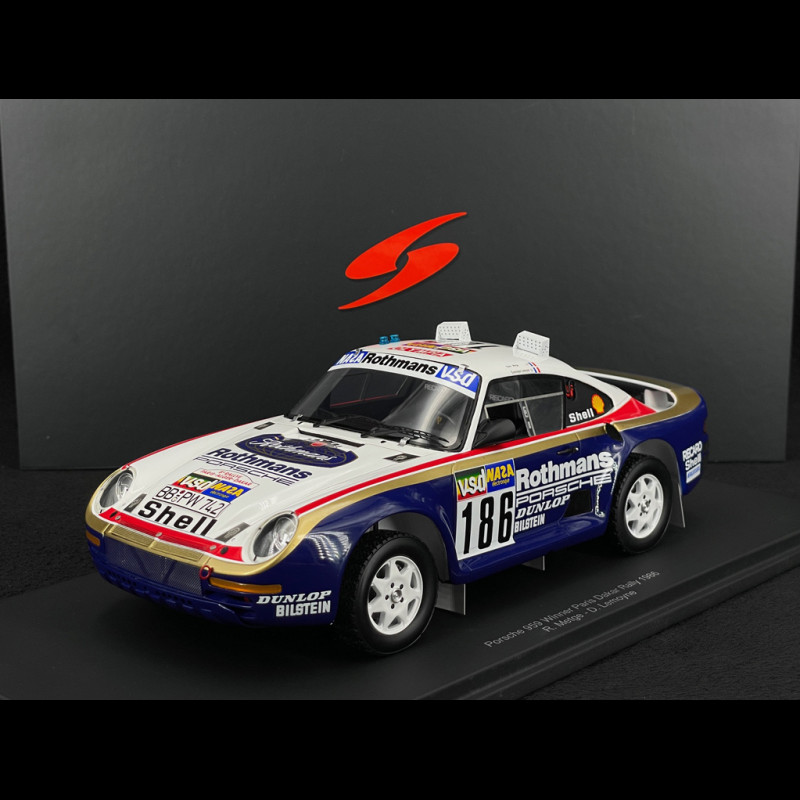 Porsche 959 n° 186 Sieger Rallye Paris Dakar 1986 1/18 Spark 18S789