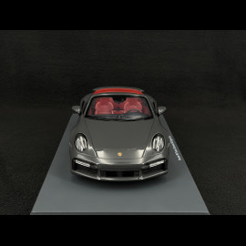 Porsche 911 Turbo S Cabriolet Typ 992 2022 Achatgrau 1/18 Schuco 18U00143