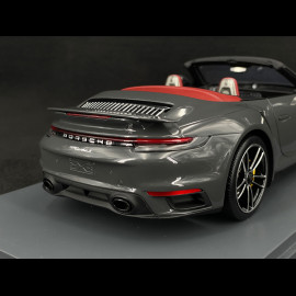 Porsche 911 Turbo S Cabriolet Typ 992 2022 Achatgrau 1/18 Schuco 18U00143