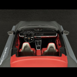 Porsche 911 Turbo S Cabriolet Typ 992 2022 Achatgrau 1/18 Schuco 18U00143