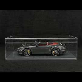 Porsche 911 Turbo S Cabriolet Type 992 2022 Agate Grey 1/18 Schuco 18U00143