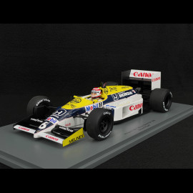 Nelson Piquet Williams FW11 n° 6 Winner Brazilian GP 1986 F1 1/18 Spark 18S737