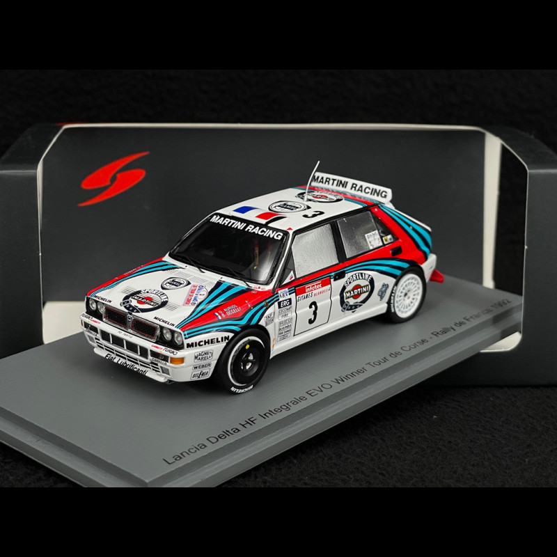 Lancia Delta HF Integrale EVO n° 3 Winner Rally Tour de Corse 1992 1/43 Spark S9017