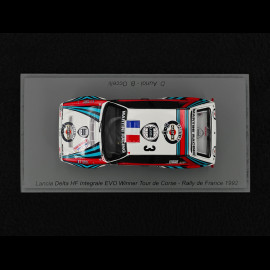 Lancia Delta HF Integrale EVO n° 3 Winner Rally Tour de Corse 1992 1/43 Spark S9017