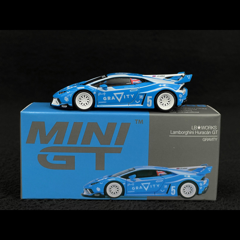 Lamborghini Huracan LB Works Gravity 2024 Blau 1/64 Mini GT MGT01055-R