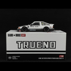 Toyota Sprinter Trueno AE86 n°86 Kaido Works IMAI Racing V1 1983 White 1/64 Mini GT KHMG180