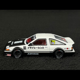Toyota Sprinter Trueno AE86 n° 86 Kaido Works IMAI Racing V1 1983 Weiß 1/64 Mini GT KHMG180