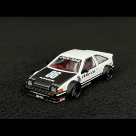 Toyota Sprinter Trueno AE86 n° 86 Kaido Works IMAI Racing V1 1983 Weiß 1/64 Mini GT KHMG180