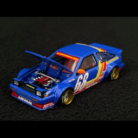 Toyota Sprinter Trueno AE86 n° 68 Kaido Racing V1 1983 Blue 1/64 Mini GT KHMG196