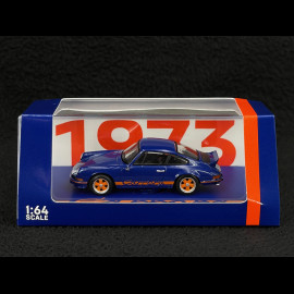 Porsche 911 RS 2.7 1973 Blue / Orange 1/64 Spark 64SP007-A