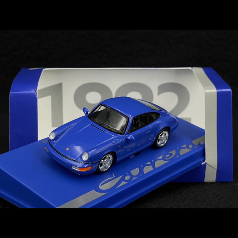 Porsche 911 Carrera RS 3.6 Typ 964 1992 Maritimblau / Grau 1/64 Spark 64SP007-E