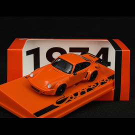 Porsche 911 RS 3.0 1974 Continental Orange / Schwarz 1/64 Spark 64SP007-D