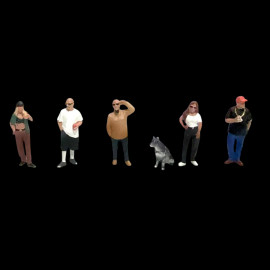 Set American People Figurines Street Style Diorama 1/64 Mini GT AD-2429
