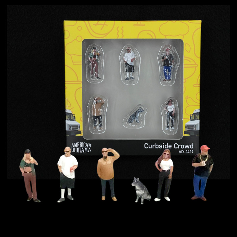 Set American People Figuren Straßenstil Diorama 1/64 Mini GT AD-2429