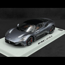 Maserati MC20 2020 Grigio Mister / Glänzendes Schwarz 1/18 BBR Models HE180051FMAS