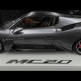 Maserati MC20 2020 Grigio Mister / Glänzendes Schwarz 1/18 BBR Models HE180051FMAS