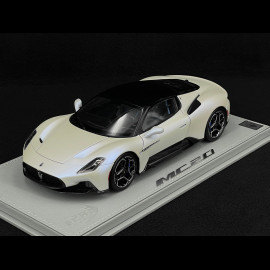 Maserati MC20 2020 Bianco Audace / Glänzendes Schwarz 1/18 BBR Models HE180051AMAS