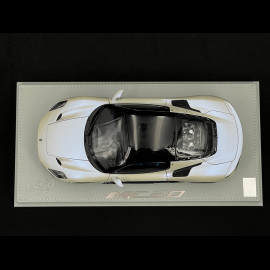 Maserati MC20 2020 Bianco Audace / Glossy Black 1/18 BBR Models HE180051AMAS