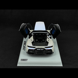 Maserati MC20 2020 Bianco Audace / Glänzendes Schwarz 1/18 BBR Models HE180051AMAS