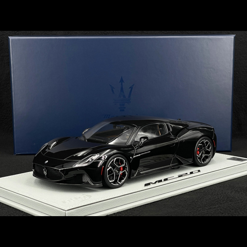 Maserati MC20 2020 Nero Enigma / Glänzendes Schwarz 1/18 BBR Models HE180051BMAS