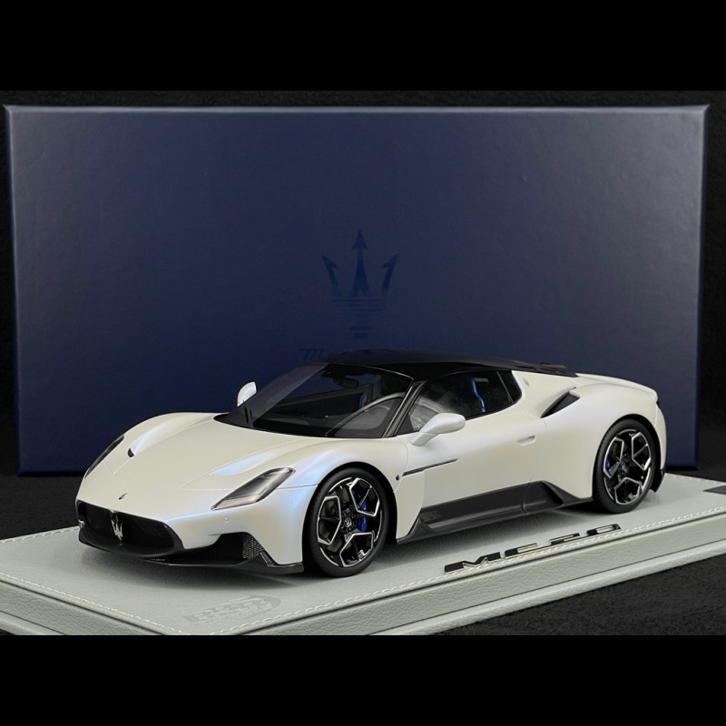 Maserati MC20 2020 Bianco Audace / Glossy Black 1/18 BBR Models P18191D1MAS