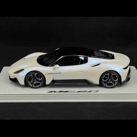 Maserati MC20 2020 Bianco Audace / Glossy Black 1/18 BBR Models P18191D1MAS