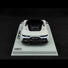 Maserati MC20 2020 Bianco Audace / Glänzendes Schwarz 1/18 BBR Models P18191D1MAS