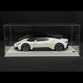 Maserati MC20 2020 Bianco Audace / Glänzendes Schwarz 1/18 BBR Models P18191D1MAS