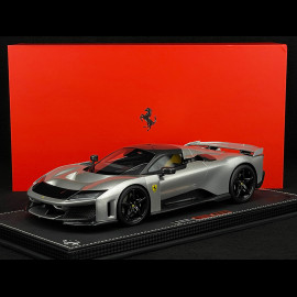 LETZTER TEIL DER SERIE : 24/24 Ferrari F80 2024 Aluminium Lucido 1/18 BBR Models P18253E