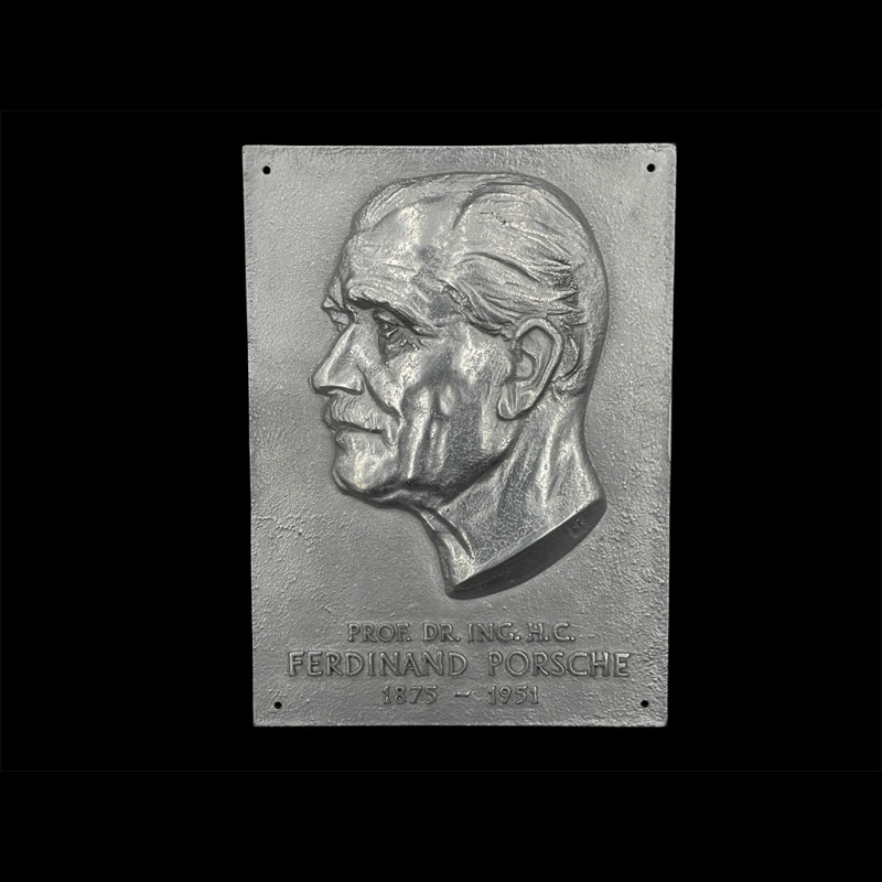 SELTEN : Original-Gedenkplakette von Ferdinand Porsche aus den 1980er- bis 1990er-Jahren