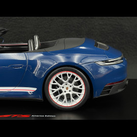 Porsche 911 Carrera GTS Cabriolet Type 992 America Edition 2022 Azure Blue 1/18 Spark WAP0211060PGTA
