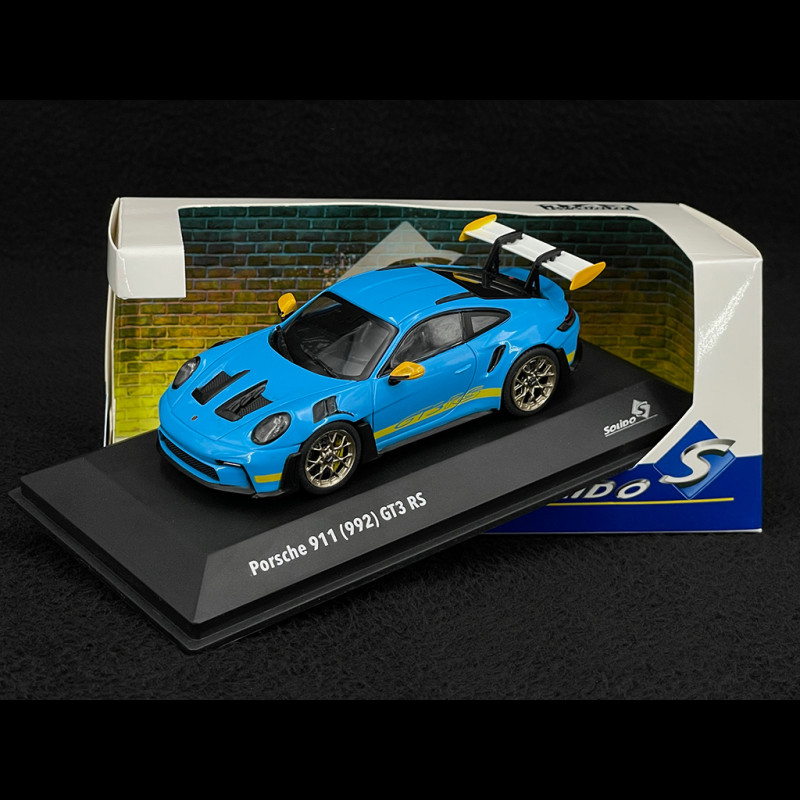 Porsche 911 GT3 RS Typ 992 2023 Tribute to Daytona 2003 Rivierablau / Racinggelb 1/43 Solido S4314803