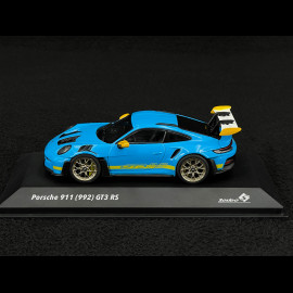 Porsche 911 GT3 RS Type 992 2023 Tribute to Daytona 2003 Riviera Blue / Racing Yellow 1/43 Solido S4314803