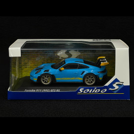 Porsche 911 GT3 RS Type 992 2023 Tribute to Daytona 2003 Riviera Blue / Racing Yellow 1/43 Solido S4314803