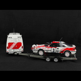 Set Rally Toyota Celica GT-Four ST165 n° 3 Winner Rally Safari 1990 avec Remorque 1/18 Ottomobile OT480
