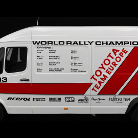 Set Rally Toyota Celica GT-Four ST165 n° 3 Winner Rally Safari 1990 avec Remorque 1/18 Ottomobile OT480