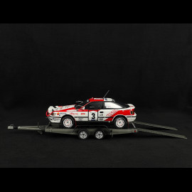 Set Rallye Toyota Celica GT-Four ST165 n° 3 Sieger Rallye Safari 1990 avec Remorque 1/18 Ottomobile OT480